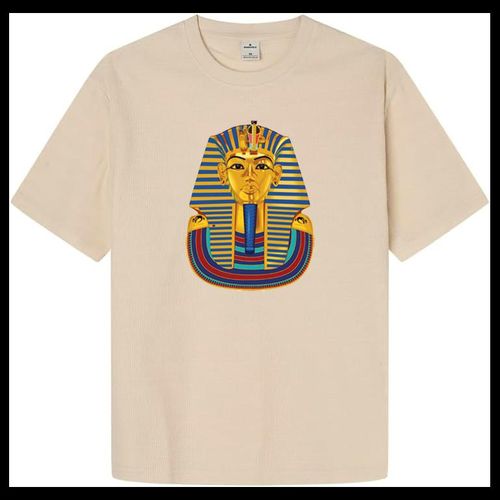 King Tutan khamun / Egypt/ Egyptian cottonT-shirt (Beige) size(9-12Y)