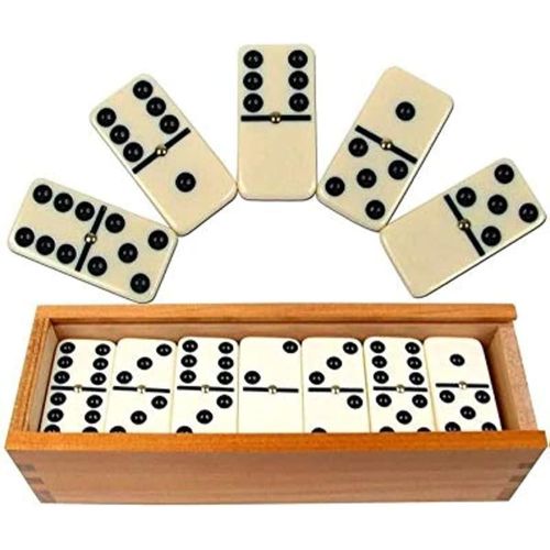 Classic Double 6-Dominoes Set by Walmeck Timeless Tradition for Engaging Family Fun Durable Strategic Screen-Free Entertainment with Endless Possibilities