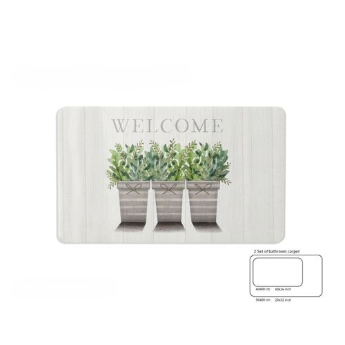 Printed Bathroom Carpet set of 2 Pieces
Anti-slipping
( 50*80 ) + ( 40*80 )