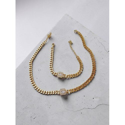 Women's Bracelet & Necklaces - Gold Plated