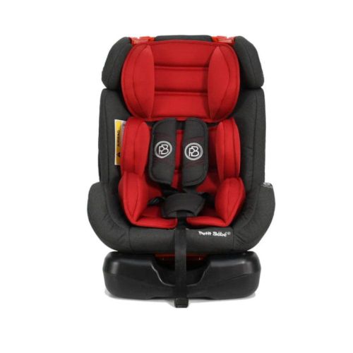 Kids Car Seat with Safety Harness – Padded & Comfortable – Grey and red