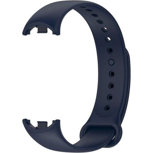 Silicone strap compatible with Mi Band 8 - Adjustable, comfortable, sweat- and water-resistant wristband, blue