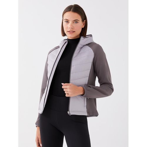 Hooded Reflector Printed Women's Ski Jacket