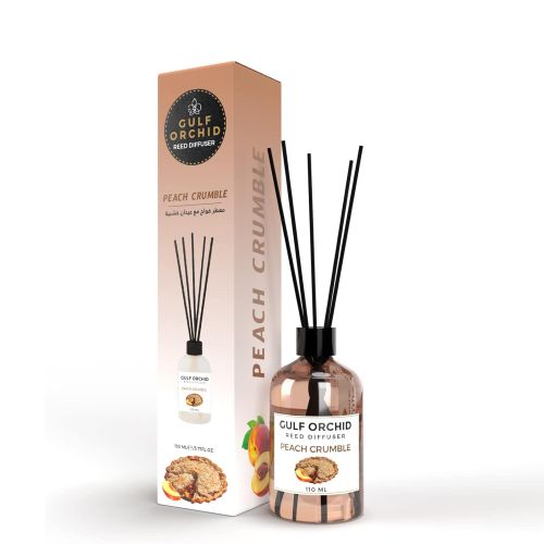 فواحة أعواد خشبية للمنزل والمكتب، 110 مل - فتات الخوخ