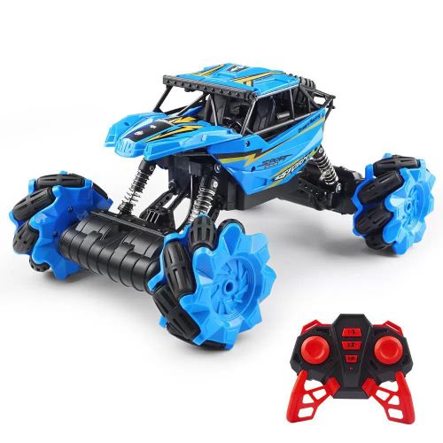 Car Rock Crawler Rotating RC Road Stunt- Remote Control