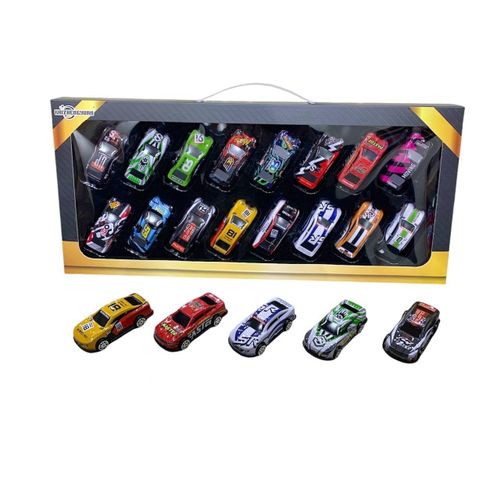 Elite Metal Cars Game For Boys, 16 Pieces, T-322 - Multicolor