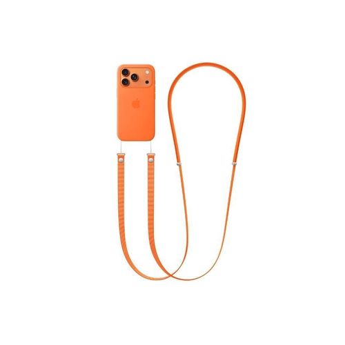 Lanyard Crossbody Strap for iPhone 17 Series, Adjustable Anti-Theft Neck Holder with Magnetic Strap & Quick Release (Orange)