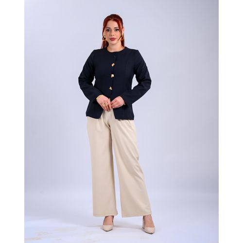 Navy Elegant Womens Blazer