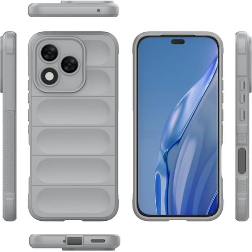 متوافق مع هونر 400 5G DNY-NX9 حماية الكاميرا جراب هاتف ناعم ومرن مضاد للسقوط رمادي