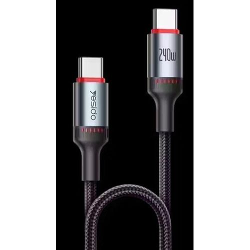 CA186 240W Type-C To Type-C Braided Data Cable 2M