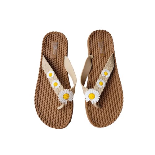 Light women silcon slipper with sunflower