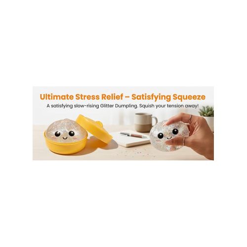 Stress Relief Jelly Square with Smiley Face, Steam Basket Box