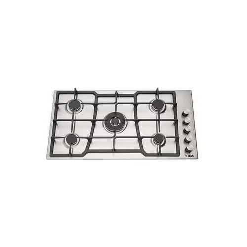 AR221 Built-in Gas Hob, 90cm, 5 Burners, Stainless Steel