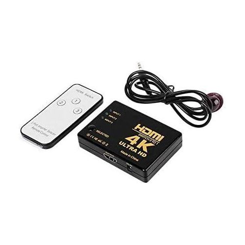 Black Mini 3 Port HDMI Switch 3x1 HDMI Switcher 3 Input 1 Output Splitter For HDTV 1080P Video
