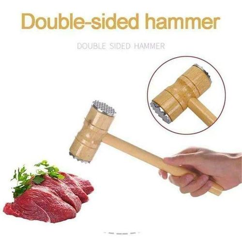 Meat Tenderizer - Heavy Duty Meat Tenderizer - Chicken Pounding Tool with Metal Staples