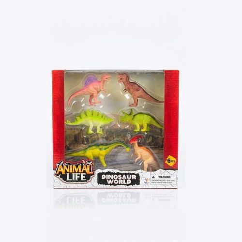 Dinosaur World Animal Life Set 6 Pieces