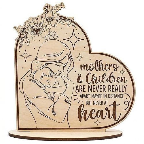 Wooden stand the perfect Mother's Day gift Mothers and Children