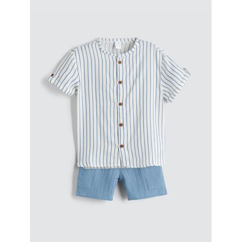 Striped Boy's Shirt And Shorts 2 Pack