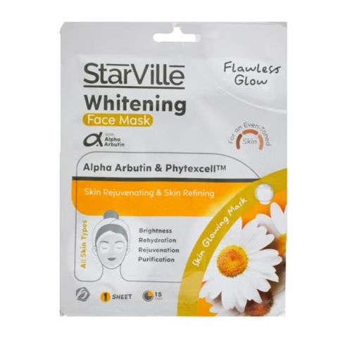 Skin rejuvenation and refining Whitening Face Mask flowers glow