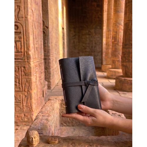Handmade Natural Leather Notebook With Kraft Paper