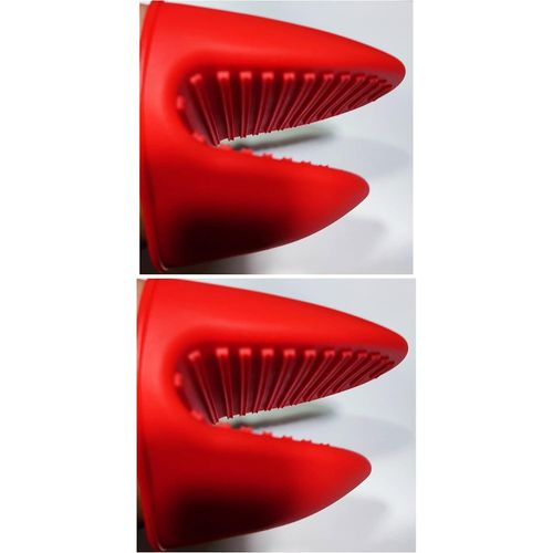 Mini silicone oven holder set of 2 pieces red