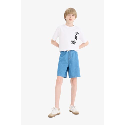 Boy Pull On Short - Mid Blue