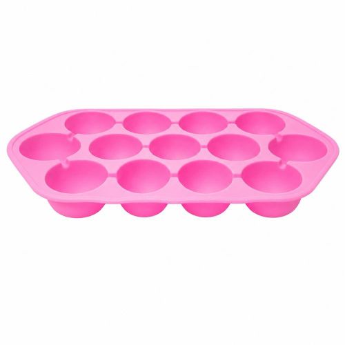 Silicone Round Ice Ball Mold Tray 12 Cavities - Pink - TF-332