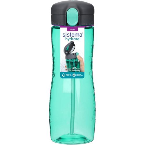 Hydrate Quick Flip Water Bottle 800 ml BPA Free Water Bottle with Straw