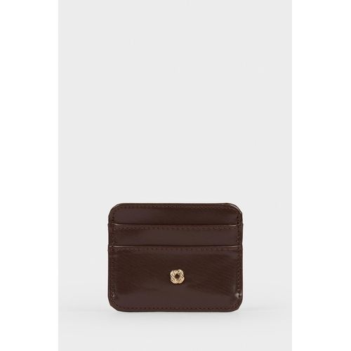 Woman Faux Leather Business Card Wallet