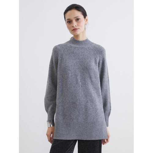 Half Turtleneck Oversize Women's Knitwear Tunic