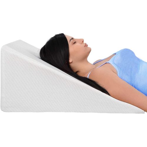 O CARE Cushion Wedge Pillow Foam for Back Support, Acid Reflux, Snoring, GERD, Leg Elevation, Pregnancy Black, 47 * 65
