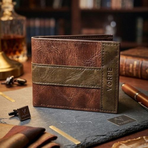 Mens Stylish Wallet Premium 100 Synthetic Fiber Material Durable Lightweight with Multiple Card Slots Cash Compartments