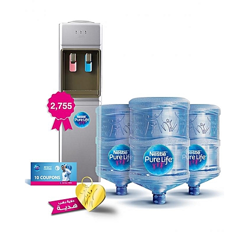 Nestlé Pure Life YL1449S Hot & Cold Water Dispenser - Silver