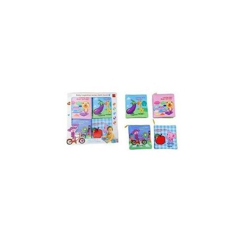 4 Pack Soft Baby Cloth Books Non Toxic Crinkle Books