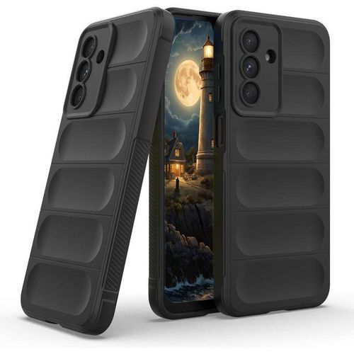 Bump Silicon TPU Shild Case Microfiber Lining With Camera Protection For Samsung Galaxy A16 (Black)