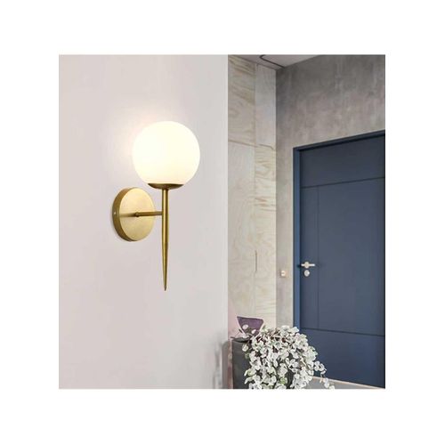 Wall Lamp - Gold And White