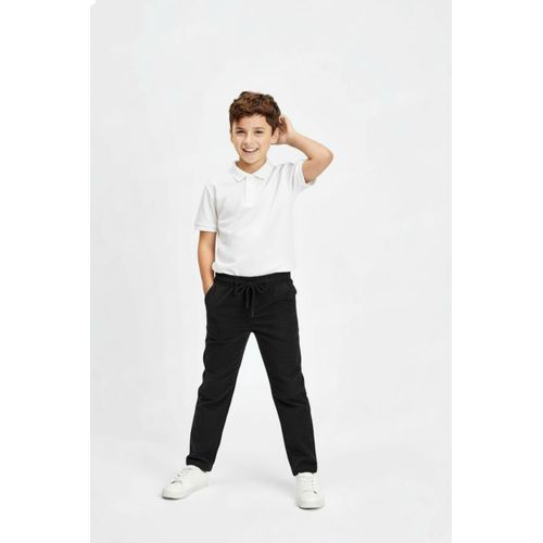 Black Softline Cord Pants