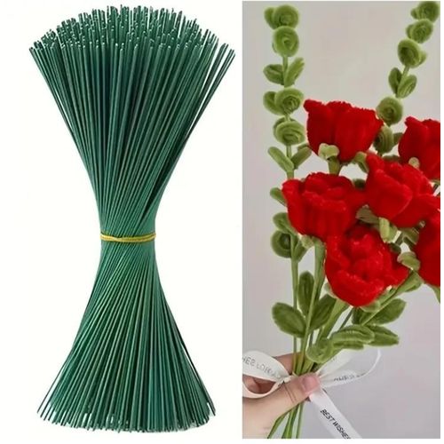 5pcs Set of iron-plated stems for artificial flowers