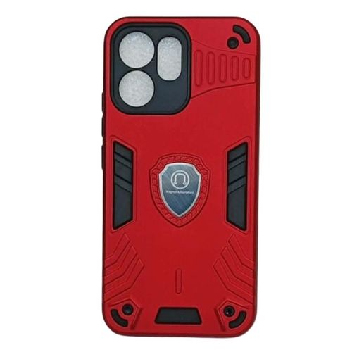 Heavy Duty Dual Layer Shockproof Cover Slim Fit Matte Back Hard Cover for Oppo Reno 15F - RED
