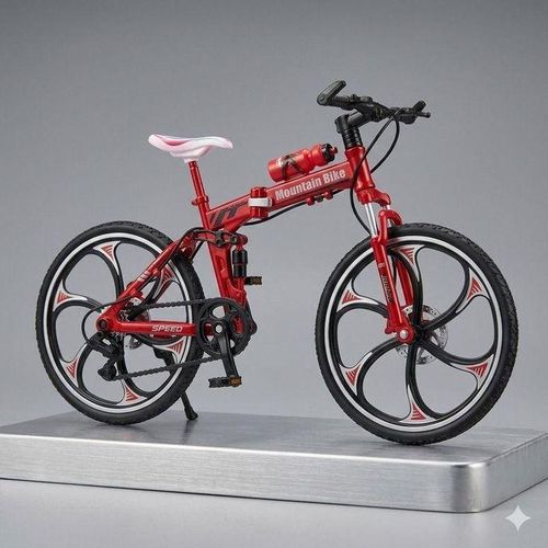 Magicwand 1:8 Scale Toy-Miniature Die-Cast Alloy Based Racing Toy Foldable Bicyle Fully Working Model for Collectors
