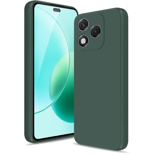 Case for Honor 400 Lite Case, Soft Silicone Case with Camera Protection, Slim Cover with Soft Anti-Scratch Microfibre, Green