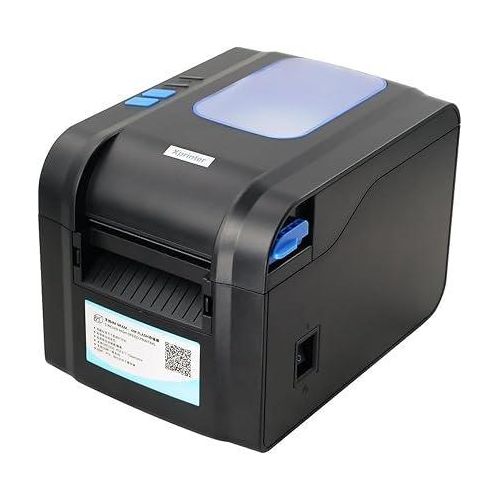 Xp-370B Thermal Barcode Sticker Printer, Increase Productivity With High- Speed Printing Capabilities For Large Batches - Black
