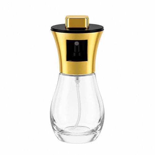 Glass Oil Spray Bottle Stainless Steel & Cooking Oil Dispenser for Kitchen, BBQ & Salad 200ml Yellow - MC-A1-380
