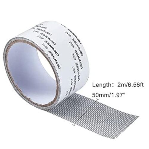 BIJOY BELL Reliable Fiberglass Window Wire Repair Tape - Double Sided Wire Treatment Roll - Waterproof Mosquito Repair Tape for Window Wiring Holes Correction (4m*5cm)