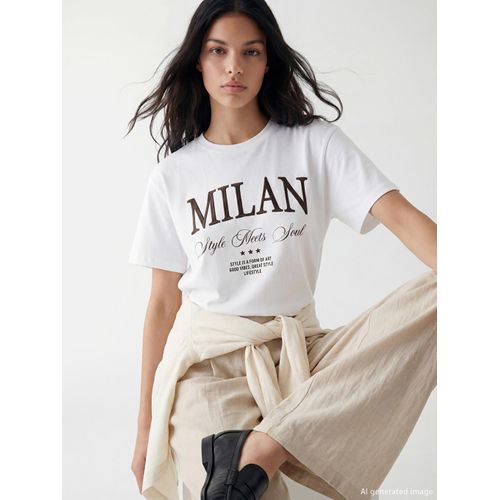 Crew Neck Short Sleeve Woman T-Shirt
