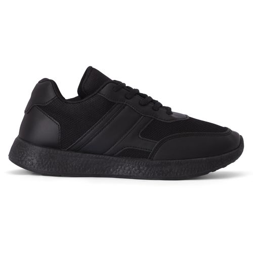 T50 Men’s Lightweight Casual Sneakers - Mesh Details with Diagonal Side Stripes