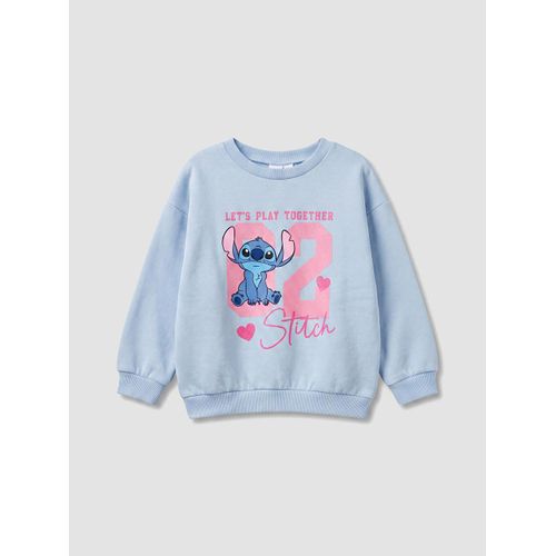 Stitch Printed Girl's Sweatshirt