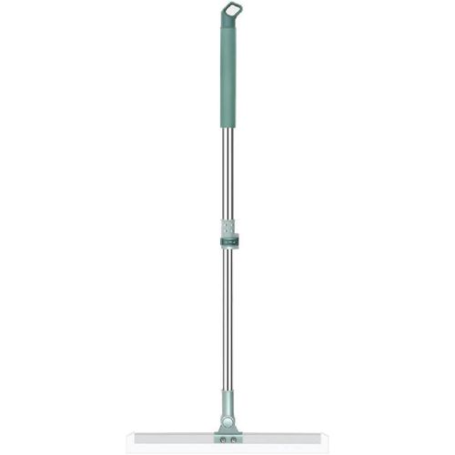 Heavy Duty 50-Inch Magic Broom, Silicone Floor Wiper with 180° Rotating Head, Adjustable Handle Squeegee Broom for Wet & Dry Use on Tile, Marble, Glass, Window, Bathroom & Garage Cleaning