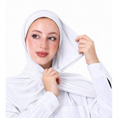 scarf Pure gel with an under-scarf-Very comfortable material.