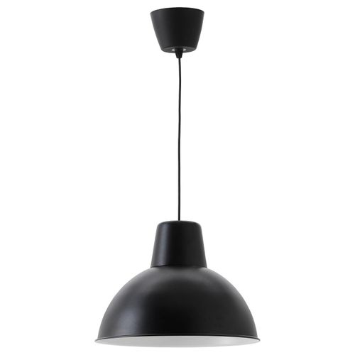 Pendant lamp SKURUP black pendant shade, steel, cone shape, adjustable cord.